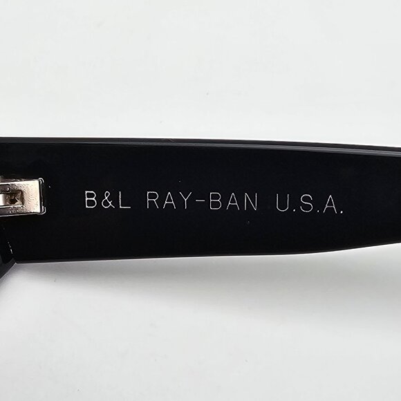 Ray-Ban B&L W1924 XYAO Black Frame G-15 Green Glass Lens Cat Eye Sunglasses 55mm
